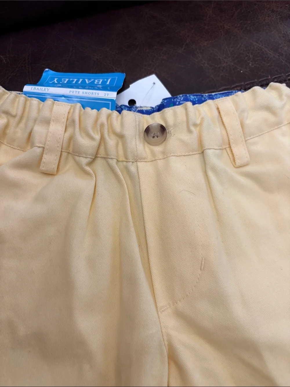 Toddler Shorts in Soft Yellow J. Bailey 2T